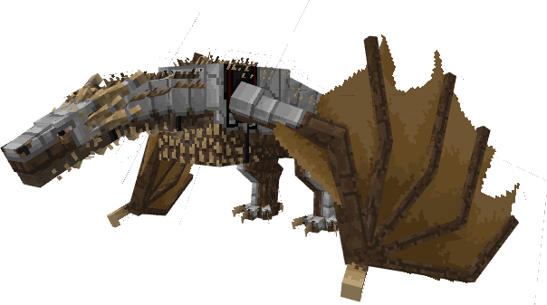 Dragon with Iron Dragon Armor