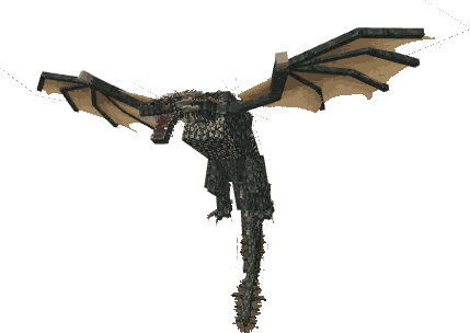 Emerald Fire Dragon Model