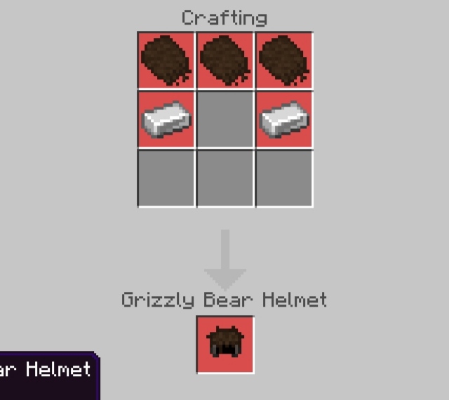 Grizzly Bear Fur Helmet Recipe