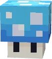 Light Blue Mushroom Night Light