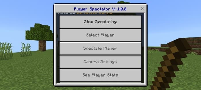 Player Spectator Menu