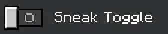 Disabled Sneak Toggle