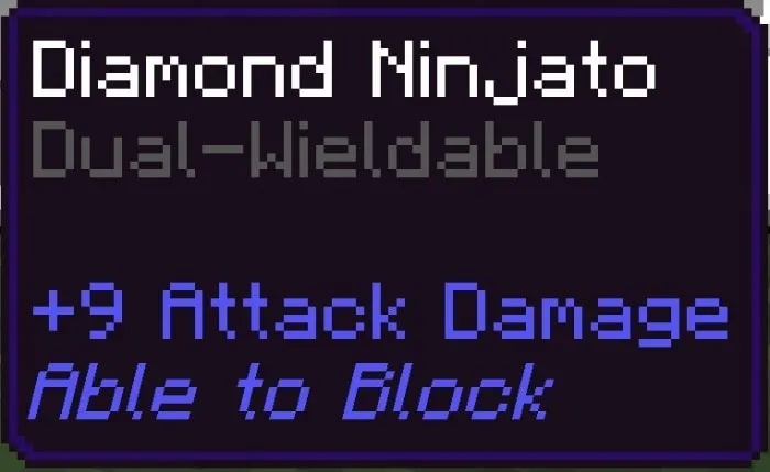 Diamond Ninjato Dual-Weidable