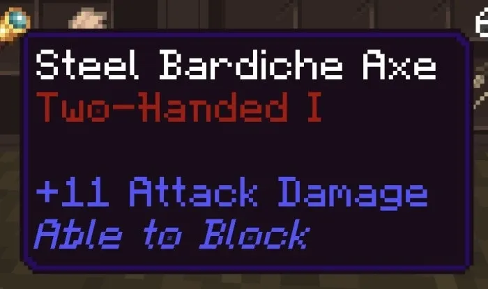 Steel Bardiche Axe Two-Handed 1