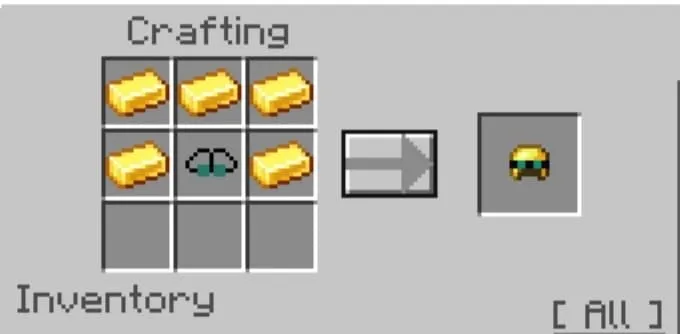 Gamma Golden Helmet Recipe (Variant 1)