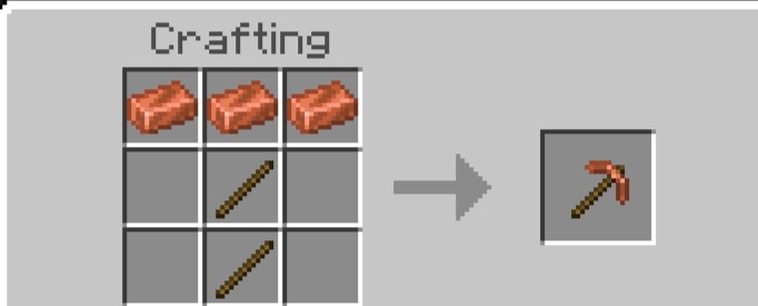 Copper Pickaxe Recipe