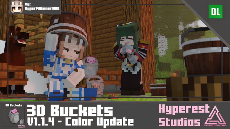 Thumbnail: 3D Buckets | v1.1.4 Color Update