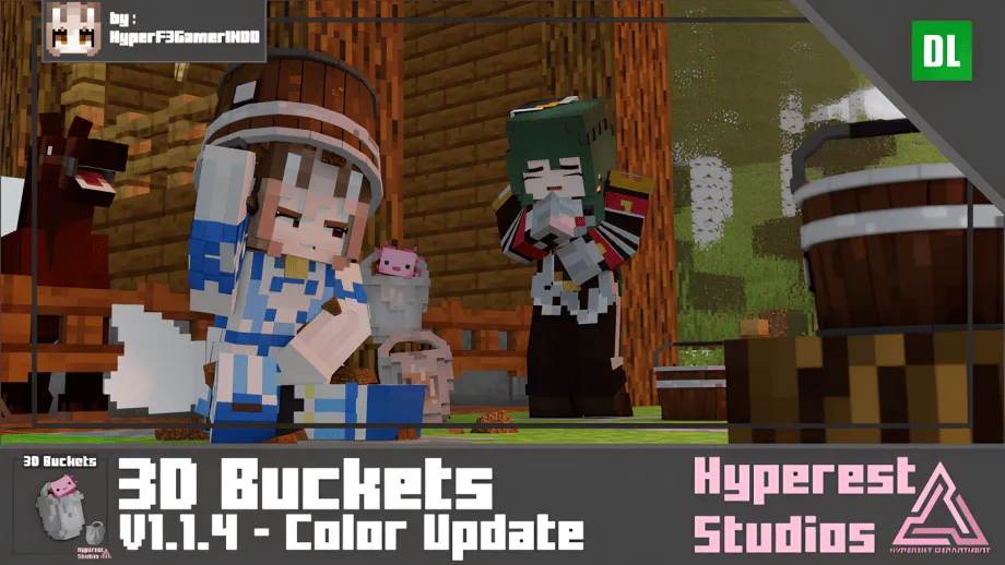 Thumbnail: 3D Buckets | v1.1.4 Color Update
