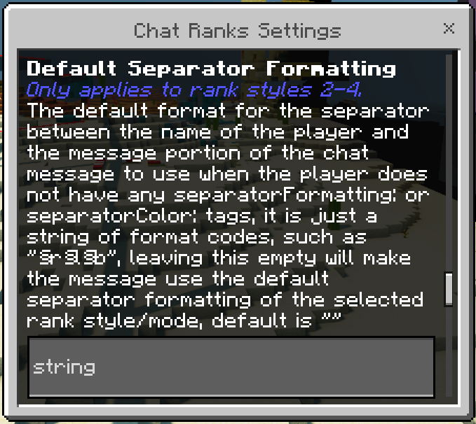 Chat Ranks Settings GUI: Screenshot 11