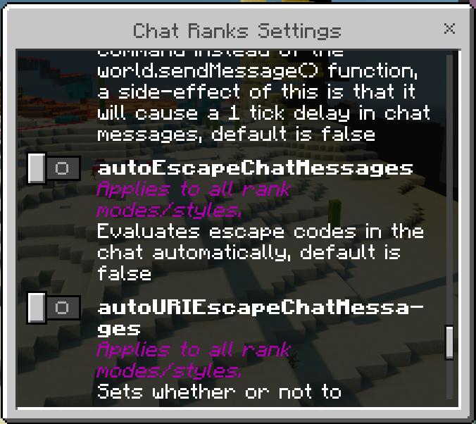 Chat Ranks Settings GUI: Screenshot 13