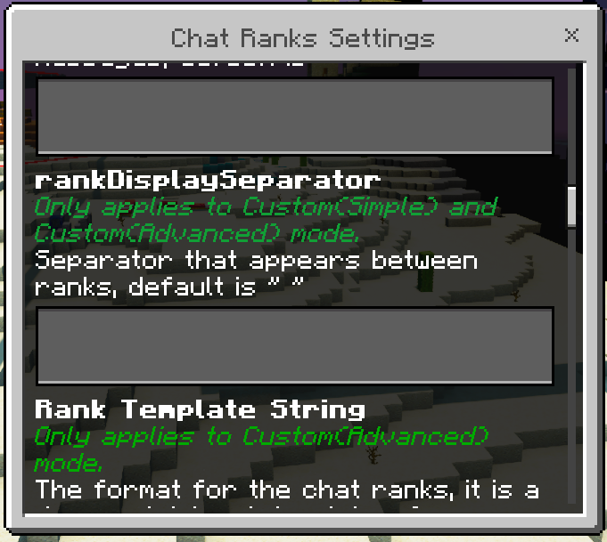 Chat Ranks Settings GUI: Screenshot 5