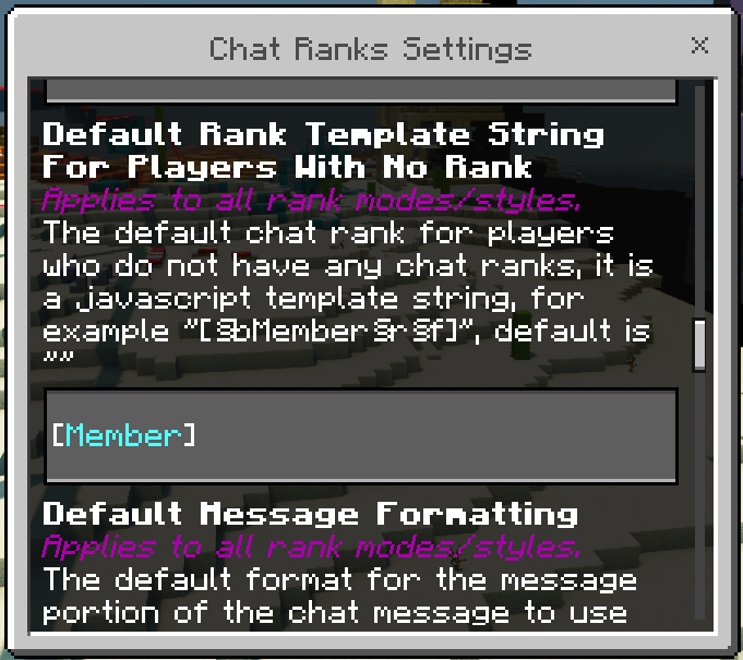 Chat Ranks Settings GUI: Screenshot 8