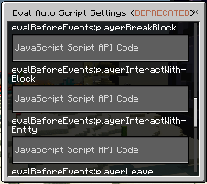 Eval Auto Execute Settings GUI: Screenshot 4