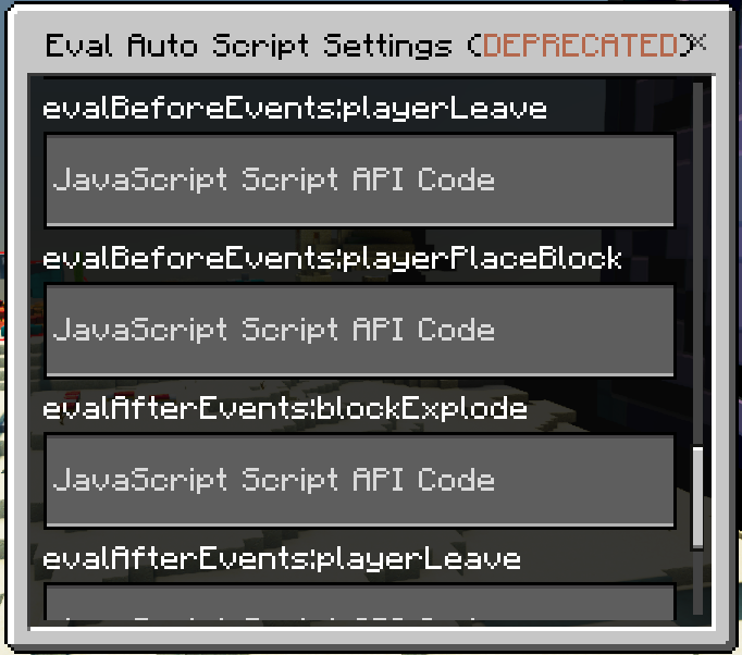 Eval Auto Execute Settings GUI: Screenshot 5