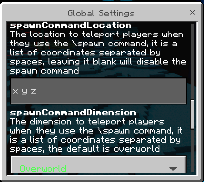 Global Settings GUI: Screenshot 4