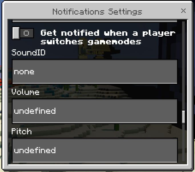 Notifications Settings GUI: Screenshot 14