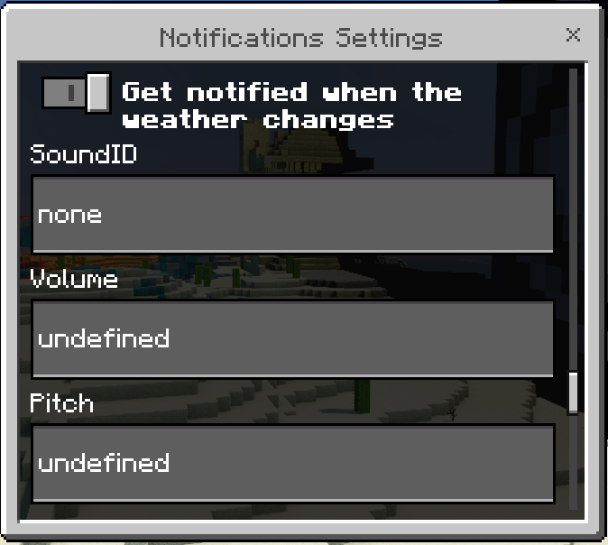 Notifications Settings GUI: Screenshot 15