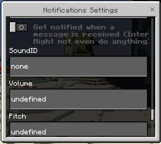 Notifications Settings GUI: Screenshot 17