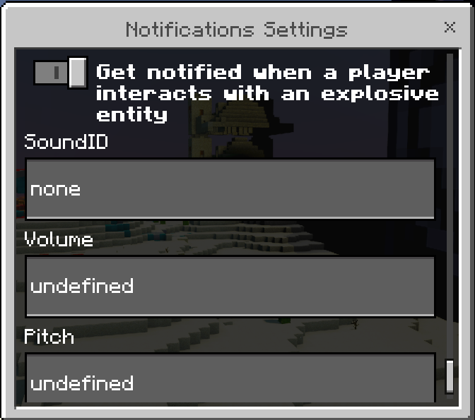 Notifications Settings GUI: Screenshot 19