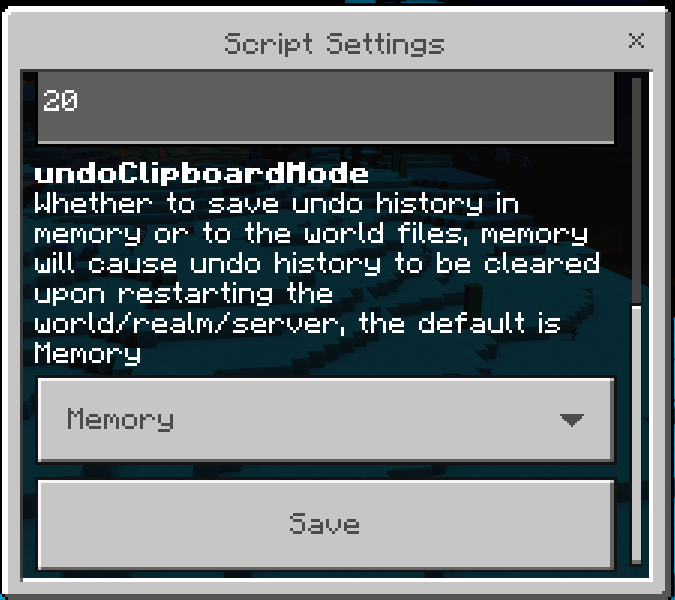 Script Settings GUI: Screenshot 2