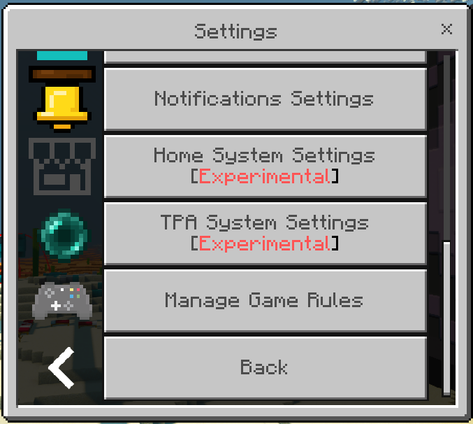 Settings GUI: Screenshot 3