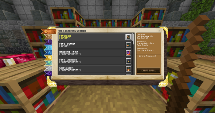 Learning Station Table UI: Screenshot