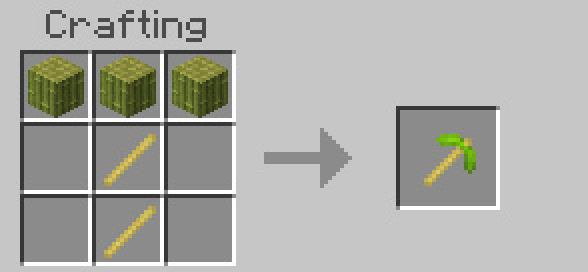 Bamboo Pickaxe Recipe