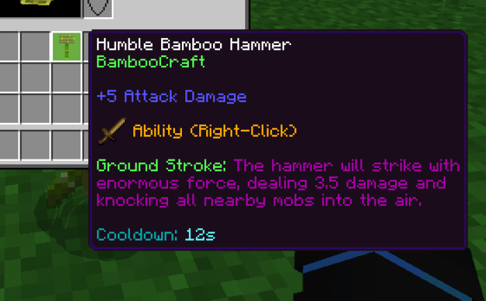 Humble Bamboo Hammer Description