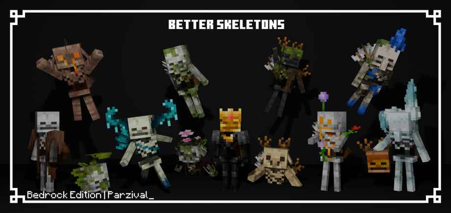 Thumbnail: Better Skeletons v1.4 | Bedrock Edition