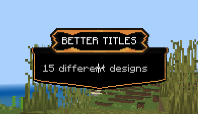 Better Titles Addon for Minecraft