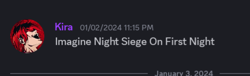 Imagine Night Siege On First Night