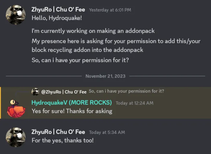 Permission from Hydroquake