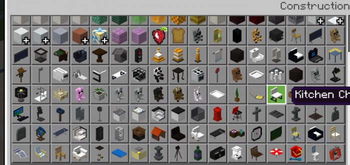 Furniture in the Creative Inventory