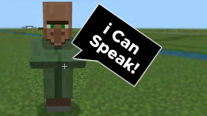 Villager saying "I Can Speak!"