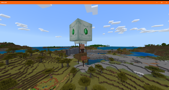 Villager In Balloon: Screenshot