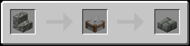 Tuff Bricks Slab Stonecutter Recipe (Variant 1)