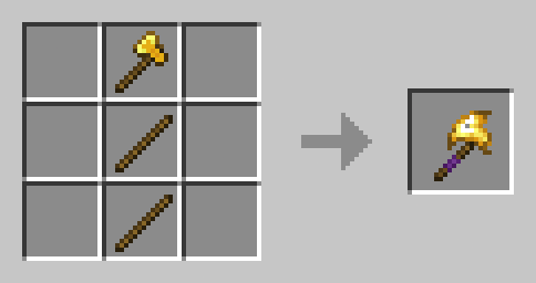 Golden Lumber Axe Recipe