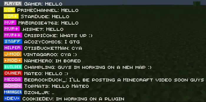 BetterPrefixes: Screenshot