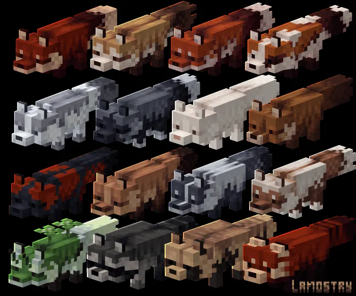 Lanostry's Foxes Variants 1