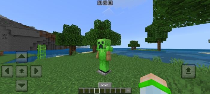 Creeper Armor: Screenshot