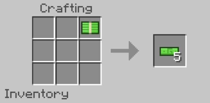 Uncrafting Recipe