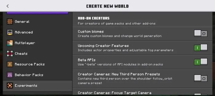 Required Experiments for More Ores Tools Addon