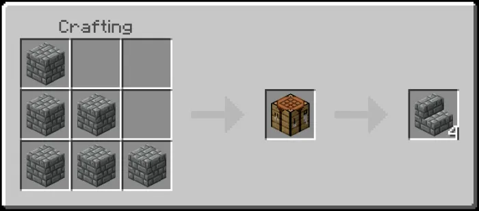 Andesite Tiles Stairs Recipe