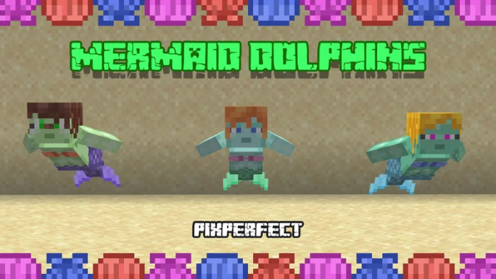 Mermaid Dolphins Banner