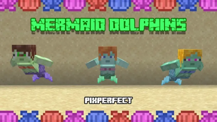 Mermaid Dolphins Banner