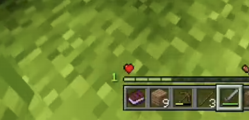 Minecraft! But your XP = your hearts: Screenshot 1