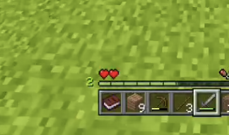 Minecraft! But your XP = your hearts: Screenshot 2