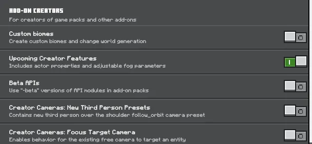 Required Experiments for Natural Structure Redone Addon