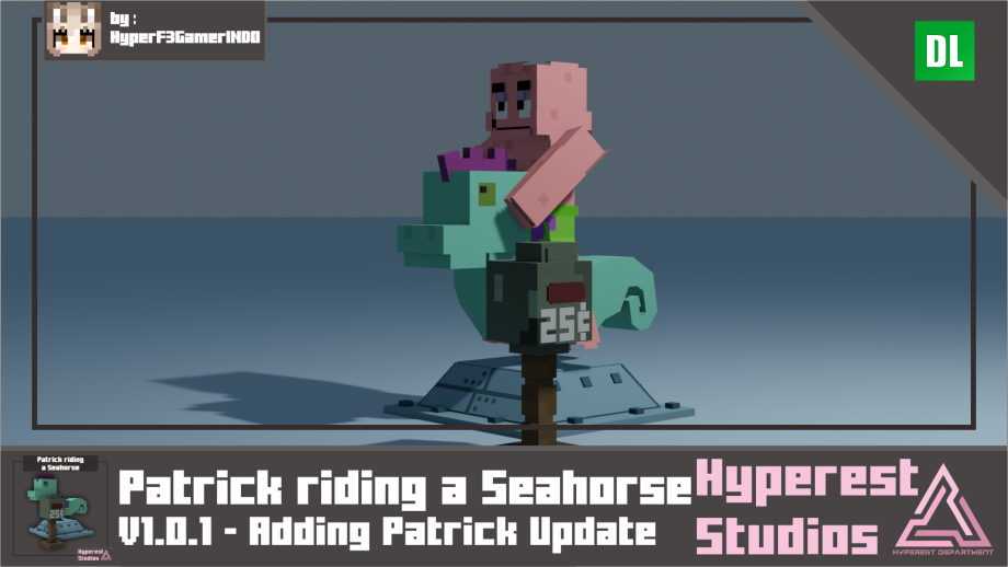 Thumbnail: Patrick riding a Seahorse | v1.0.1 Adding Patrick Update