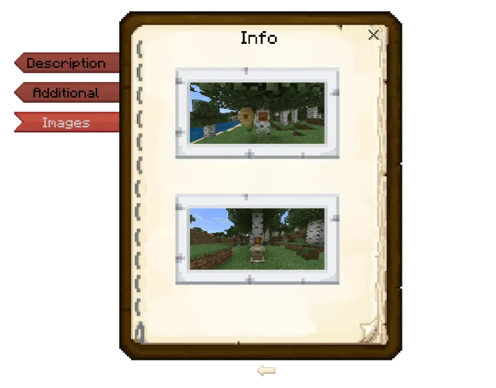 Almanac Images Section UI